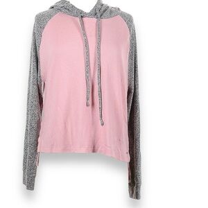 Victoria’s Secret PINK Blush Pink & Gray Hoodie – Size Medium